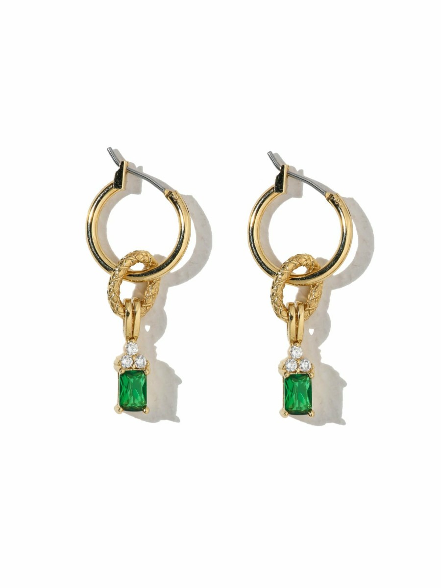 Jewelry Vanessa Mooney | The Forbidden Earrings - Emerald