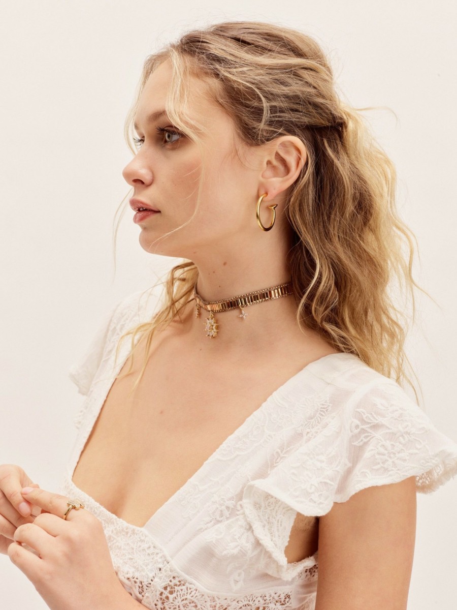 Jewelry Vanessa Mooney | The Medium Cecilia Hoop Earrings