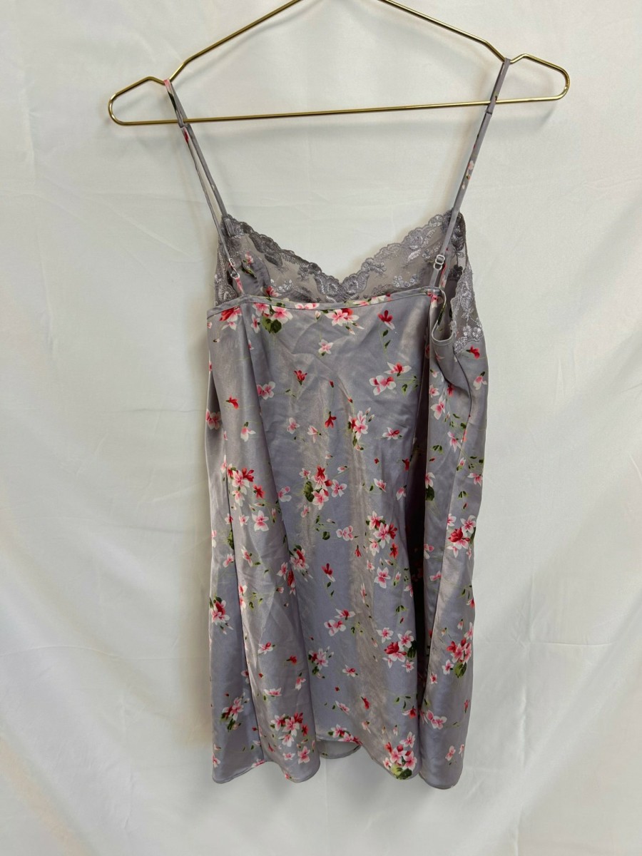 Clothing Vintage Items | Vintage: Victoria'S Secret Lavender Floral Mini Slip Dress