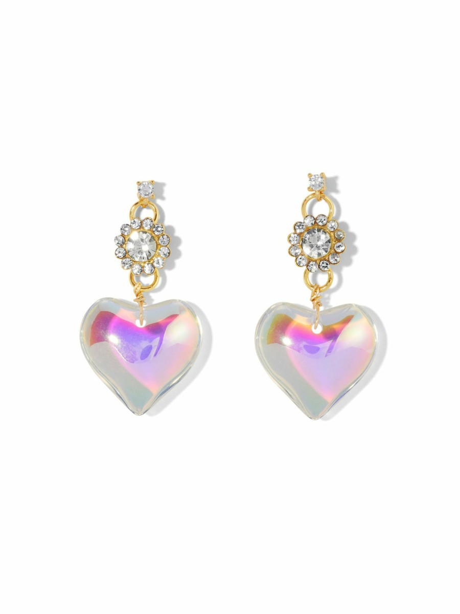 Jewelry Vanessa Mooney | The Rebecca Heart Earrings