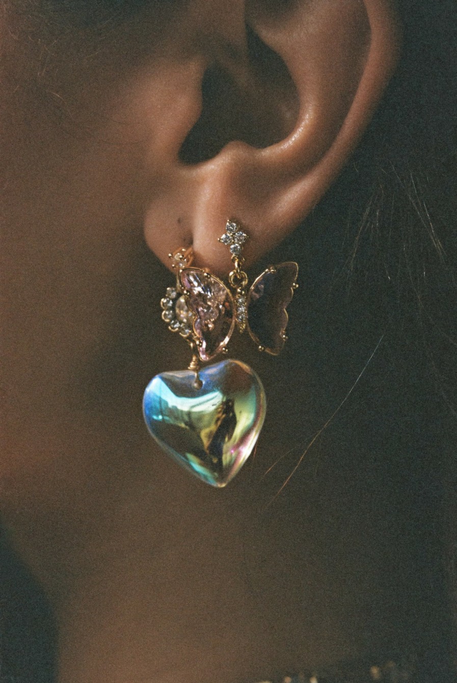 Jewelry Vanessa Mooney | The Rebecca Heart Earrings