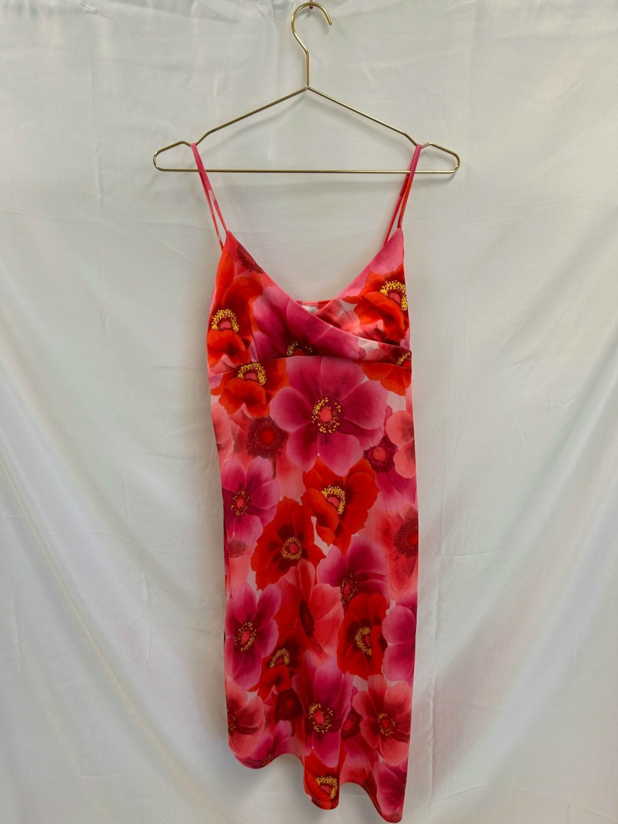 Clothing Vintage Items | Viintage: Rave City Y2K Hibiscus Dress