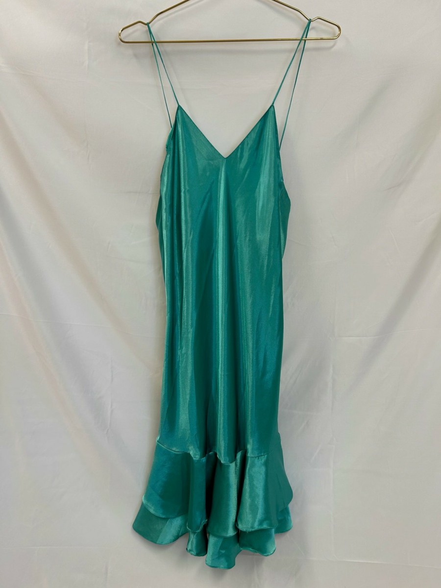 Clothing Vintage Items | Vintage: Victoria'S Secret Y2K Teal Slip Dress