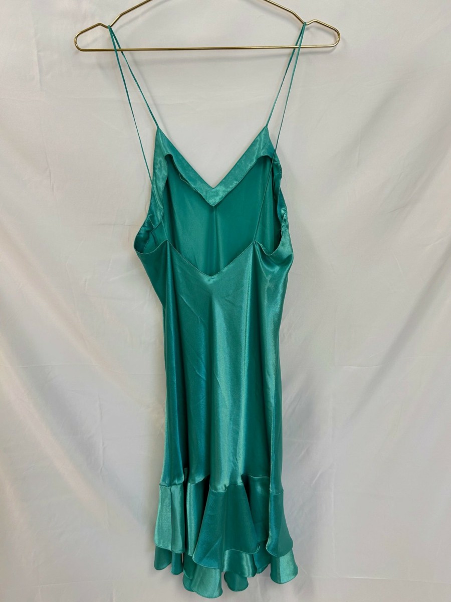 Clothing Vintage Items | Vintage: Victoria'S Secret Y2K Teal Slip Dress