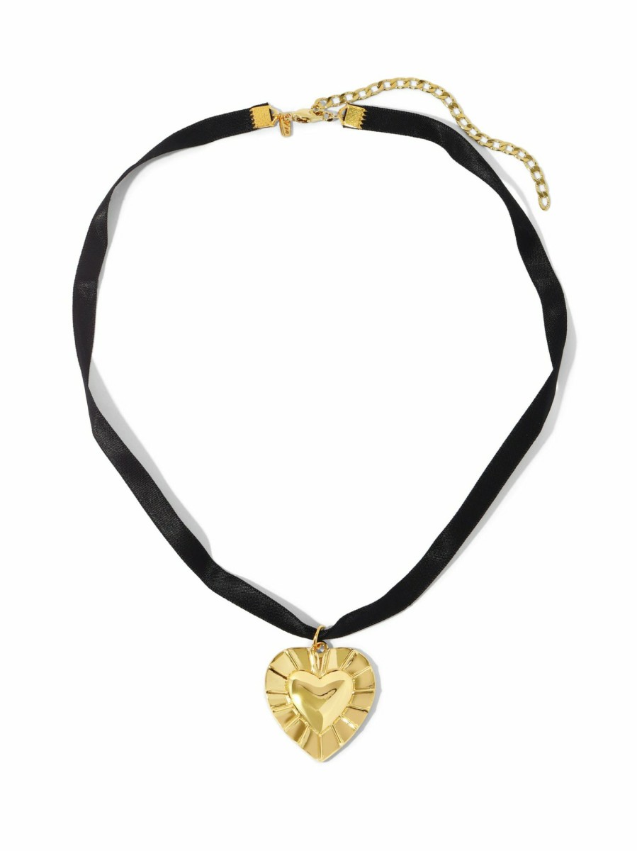 Jewelry Vanessa Mooney | The Heart Of Gold Necklace