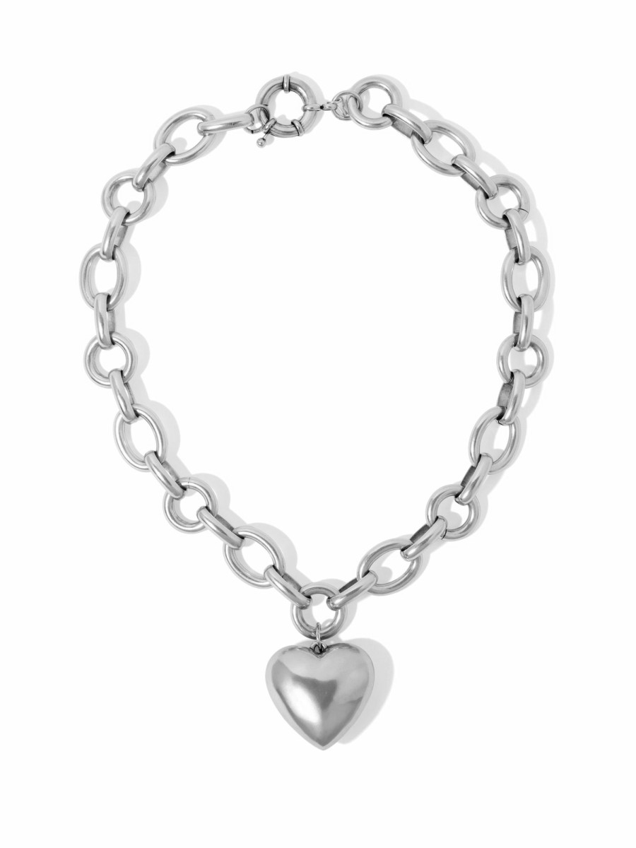 Jewelry Vanessa Mooney | The Penelope Heart Necklace - Silver