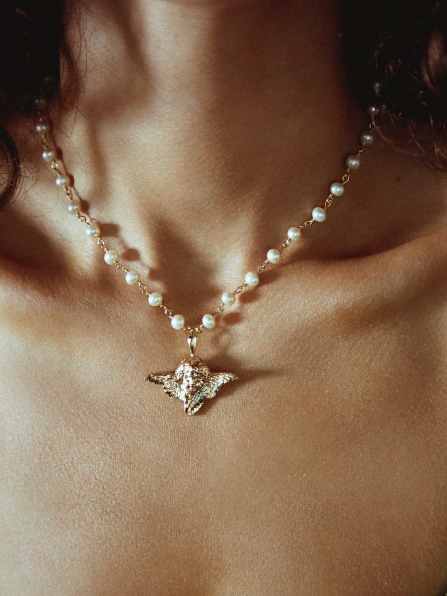 Jewelry Vanessa Mooney | The Cherub Pearl Necklace