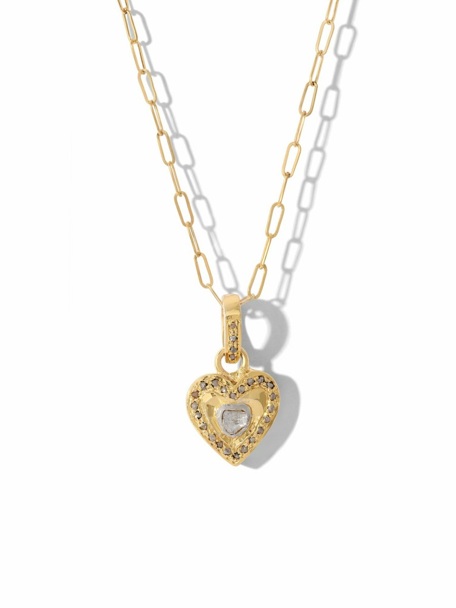 Jewelry Vanessa Mooney | The Jaclyn Diamond Heart Necklace