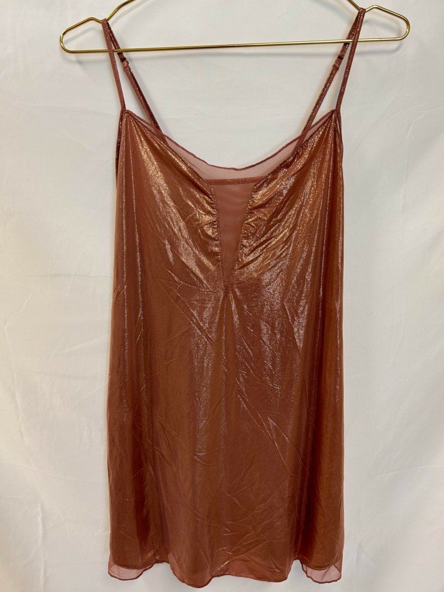 Clothing Vintage Items | Vintage:Victoria'S Secret Slinky Mesh Mini Slip Dress