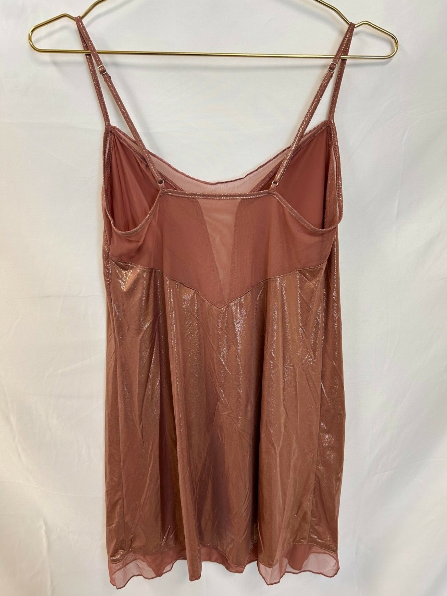 Clothing Vintage Items | Vintage:Victoria'S Secret Slinky Mesh Mini Slip Dress