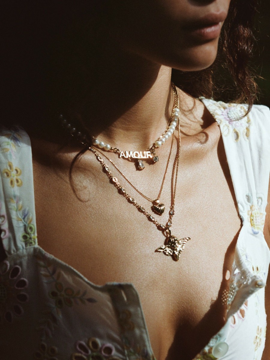 Jewelry Vanessa Mooney | The Amour Charm Necklace