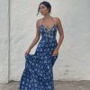 Clothing Vanessa Mooney | The Harriet Dress - Indigo Flower