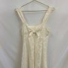 Clothing Vintage Items | Vintage: Victoria'S Secret Ornate Ivory Bow Top