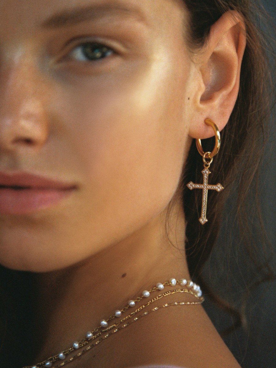 Jewelry Vanessa Mooney | The Ellis Cross Earrings