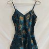 Clothing Vintage Items | Vintage: Victoria'S Secret Orange And Blue Floral Slip Dress