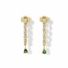 Jewelry Vanessa Mooney | The Daphne Earrings - Emerald