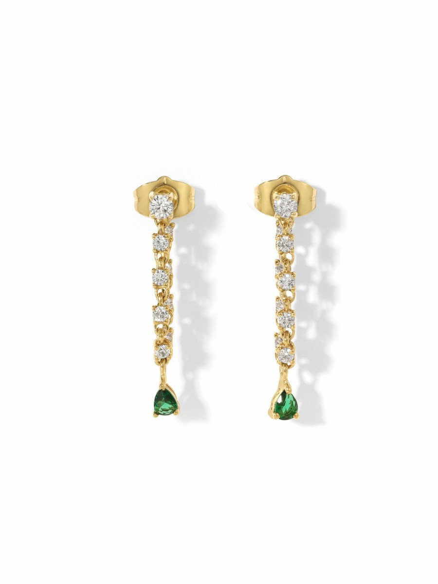 Jewelry Vanessa Mooney | The Daphne Earrings - Emerald