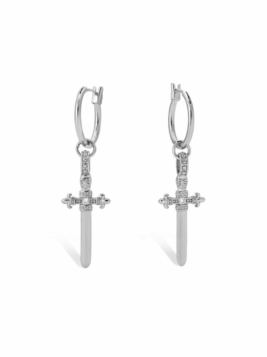 Jewelry Vanessa Mooney | The Alexandra Hoop Earrings - Silver