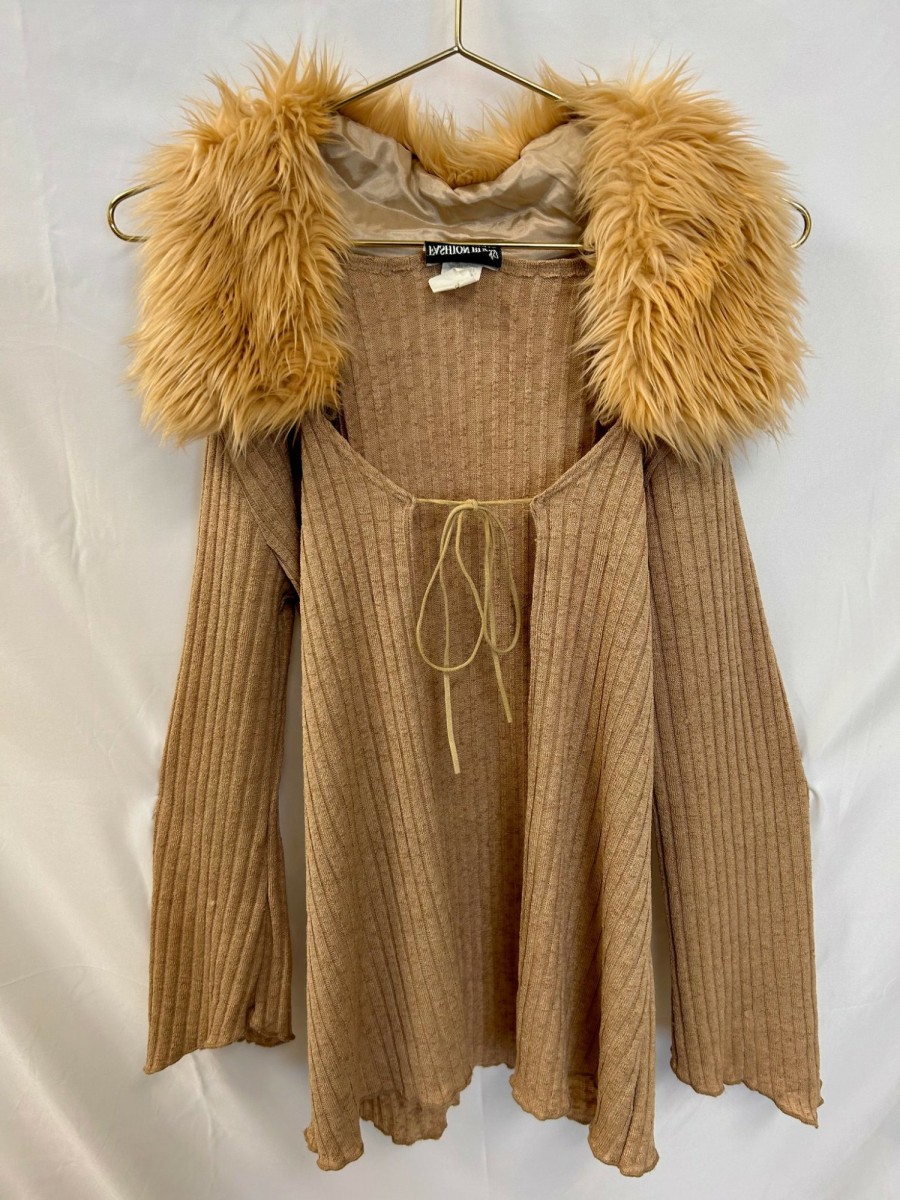 Clothing Vintage Items | Vintage: Fashion Bug, Made In Usa Y2K Faux Fur Colored Sweater