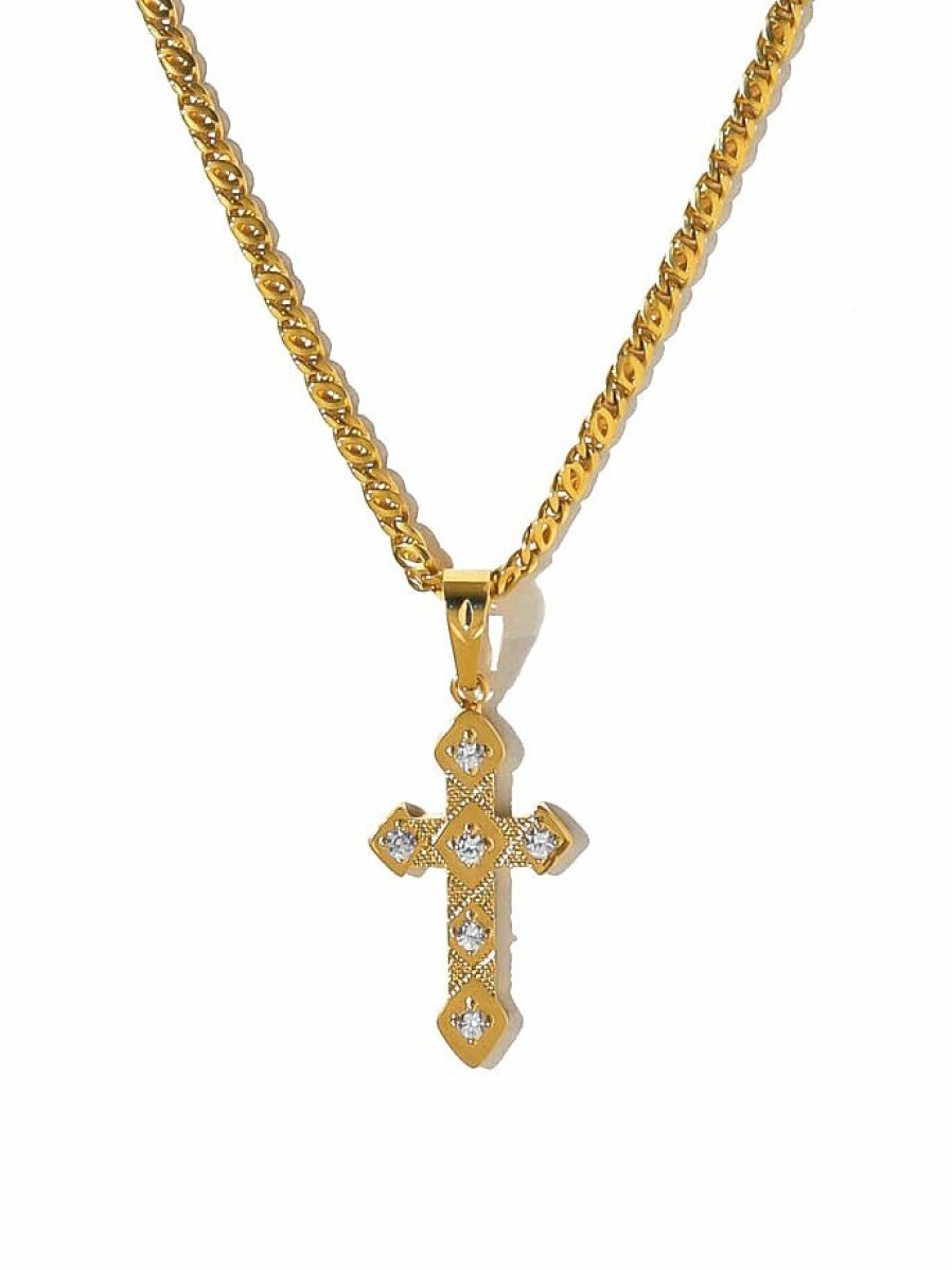 Jewelry Vanessa Mooney | The Angel Cross Necklace