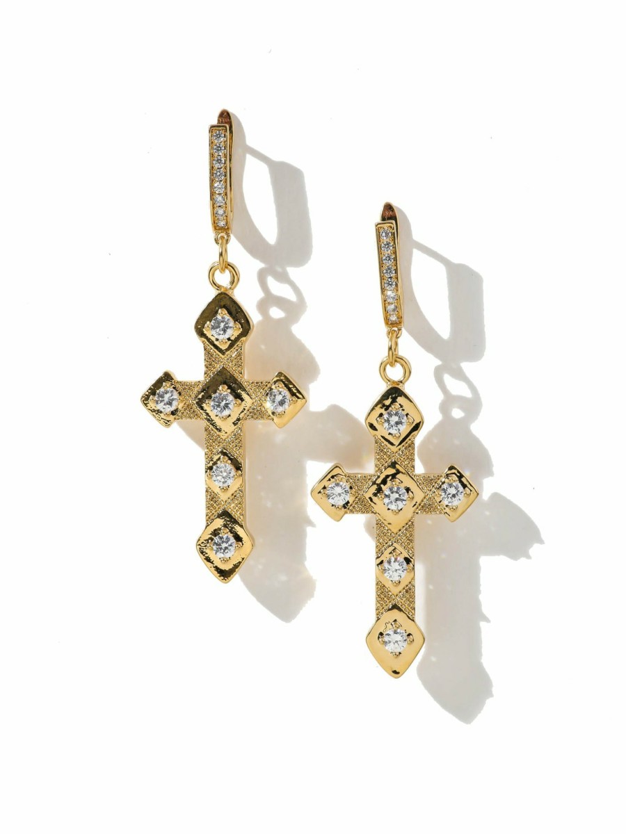 Jewelry Vanessa Mooney | The Angel Cross Earrings