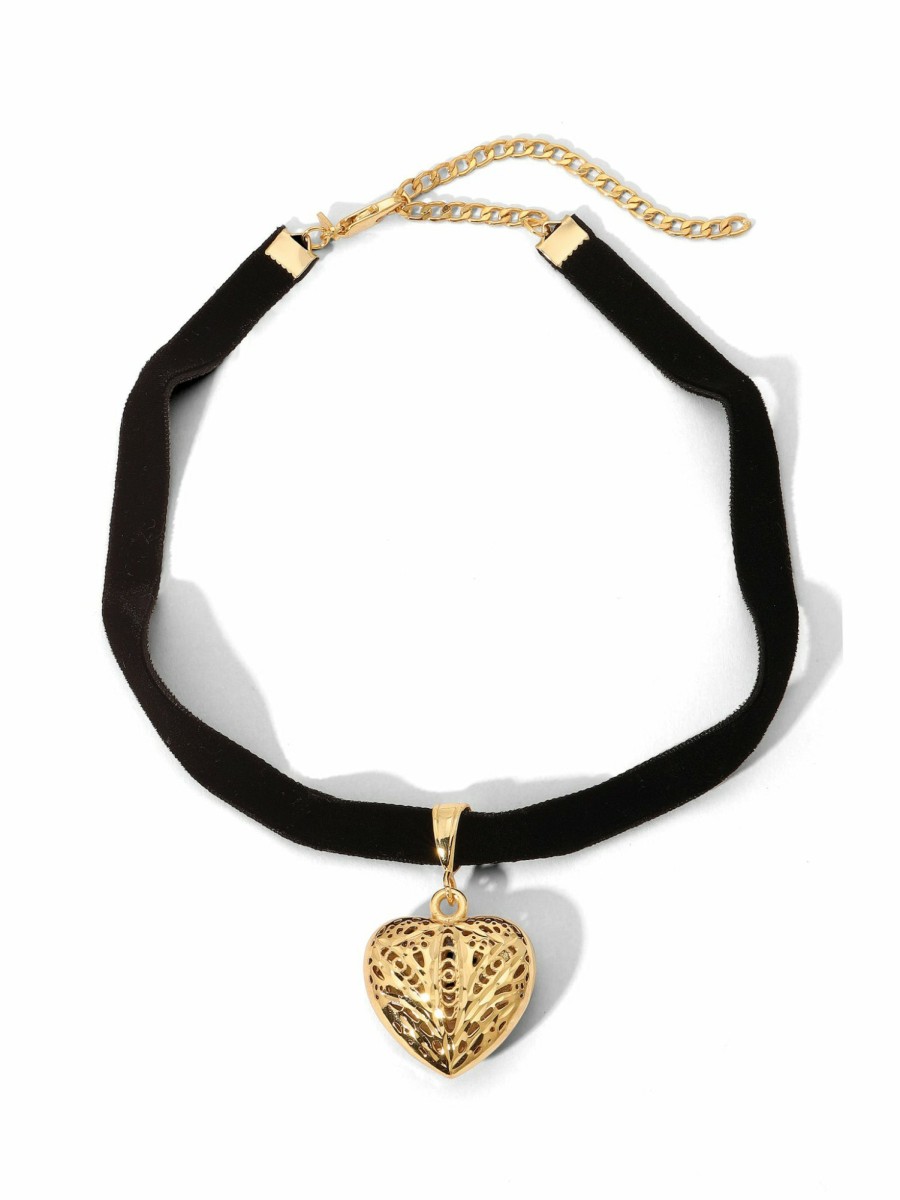 Jewelry Vanessa Mooney | The Amelia Heart Choker