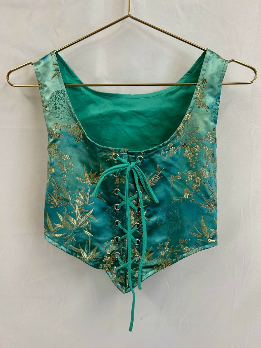 Clothing Vintage Items | Vintage: Vm Sample Green Corset Top