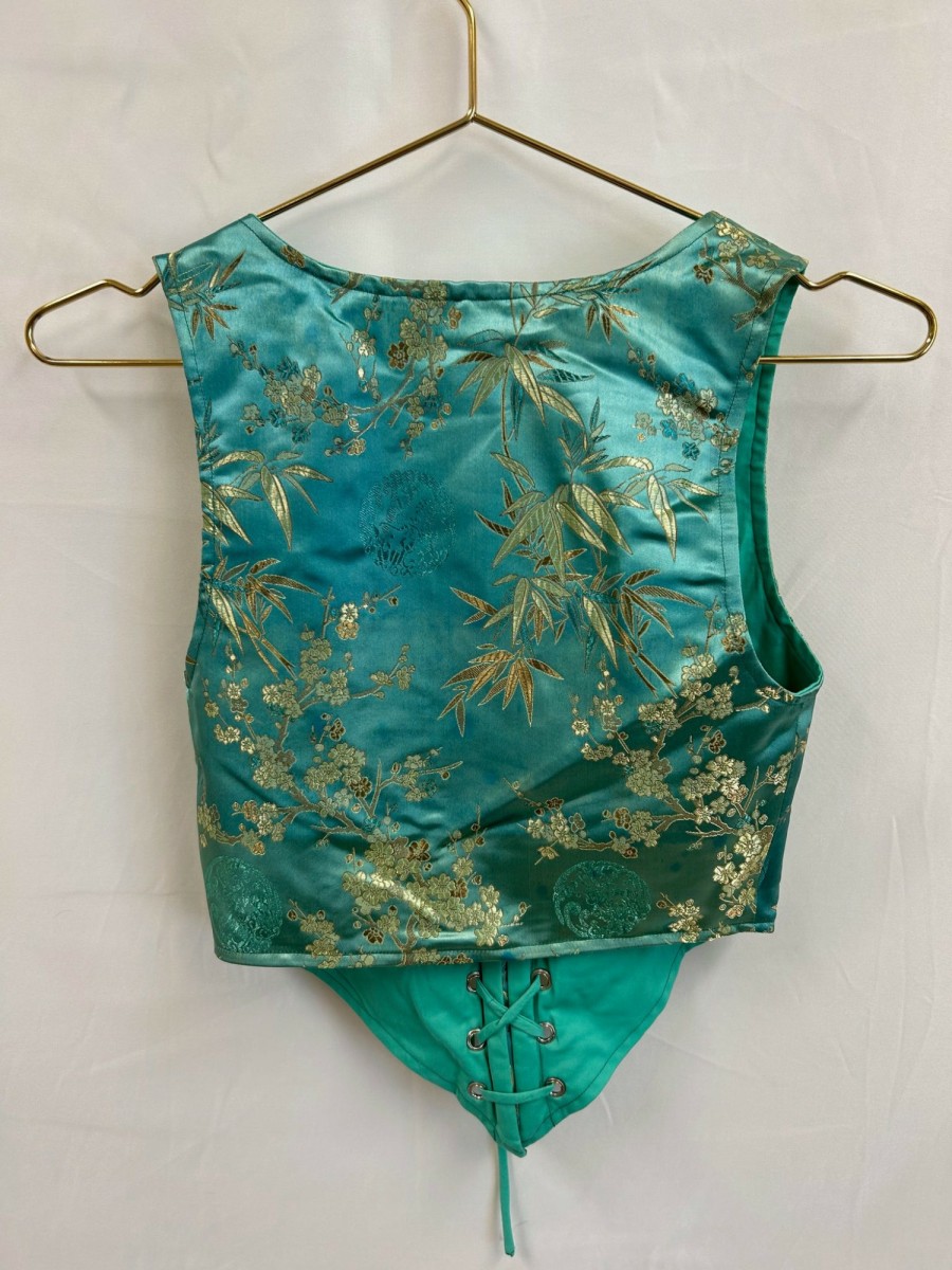 Clothing Vintage Items | Vintage: Vm Sample Green Corset Top