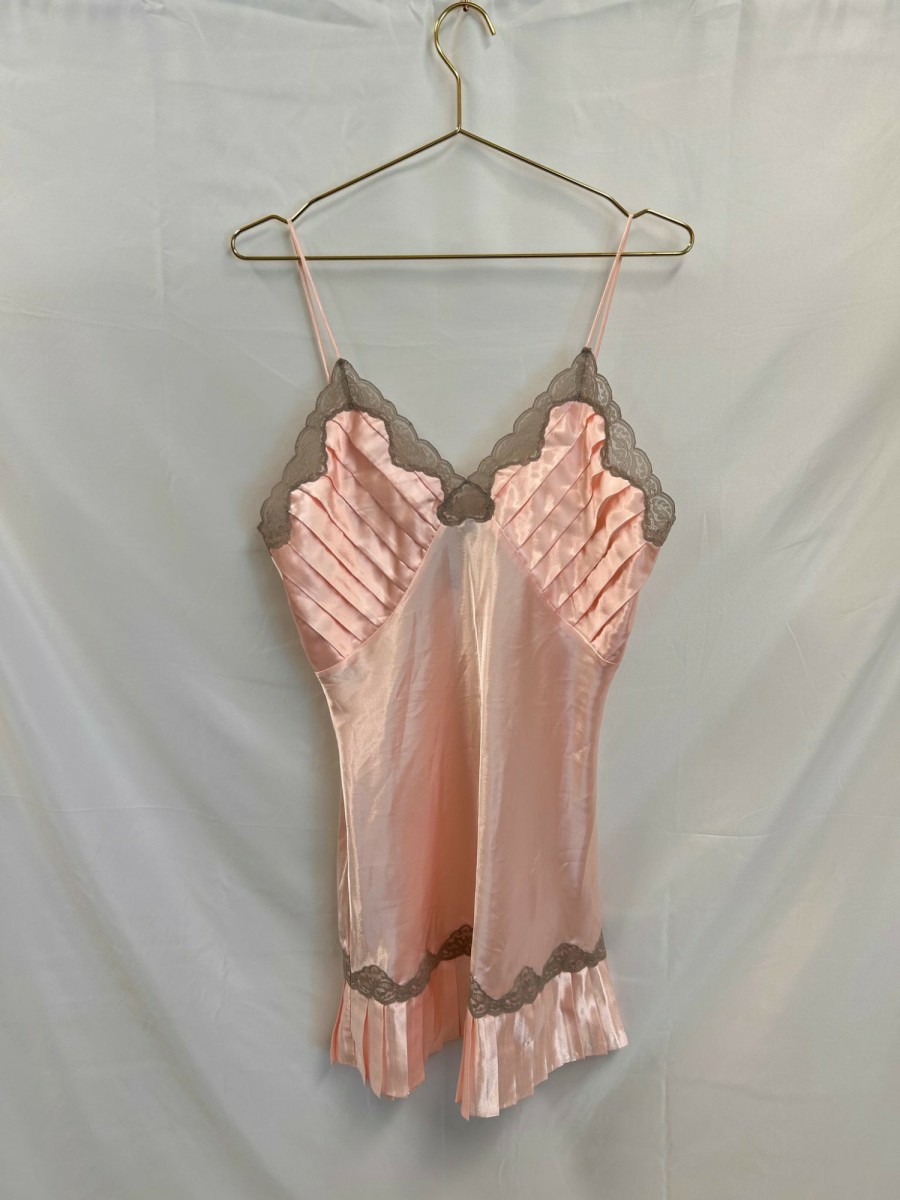 Clothing Vintage Items | Vintage: Victoria'S Secret Baby Pink Mini Slip Dress