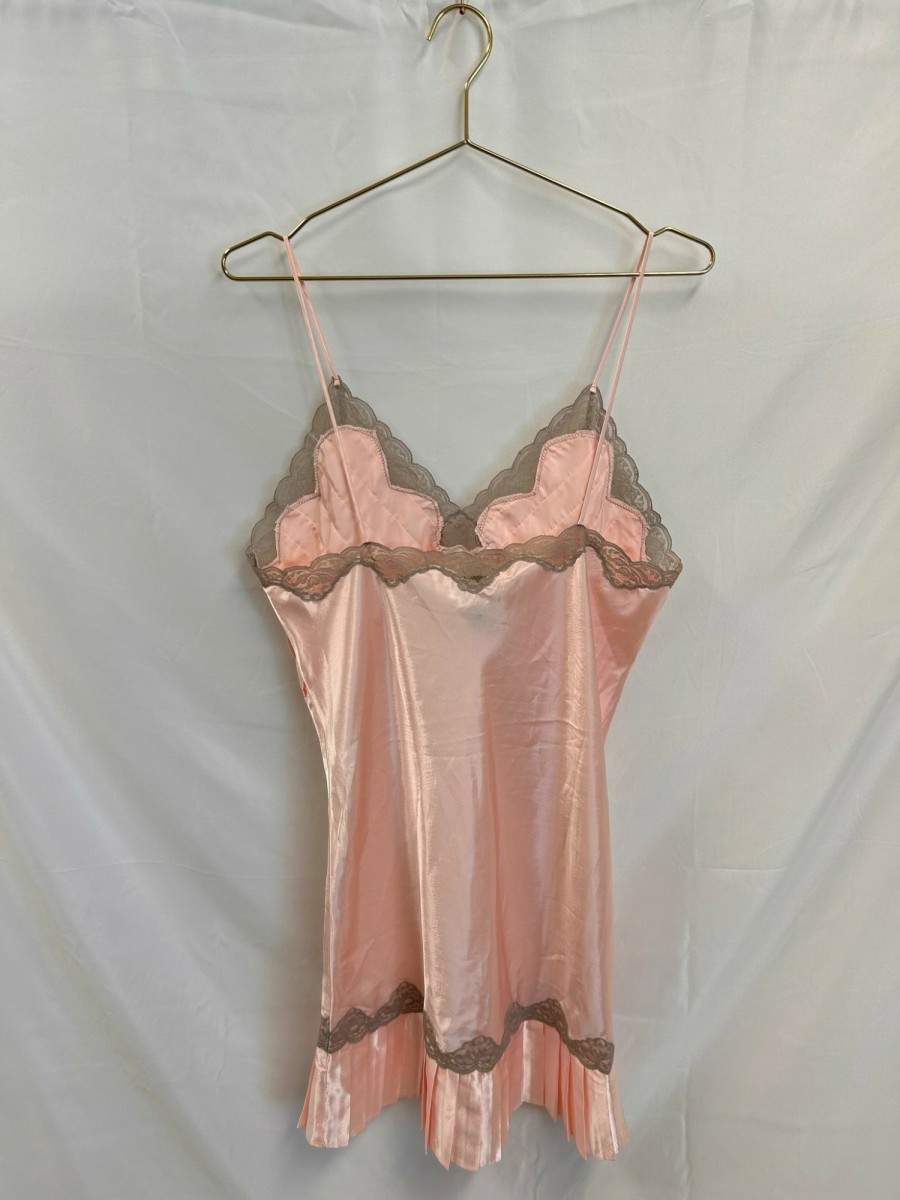 Clothing Vintage Items | Vintage: Victoria'S Secret Baby Pink Mini Slip Dress