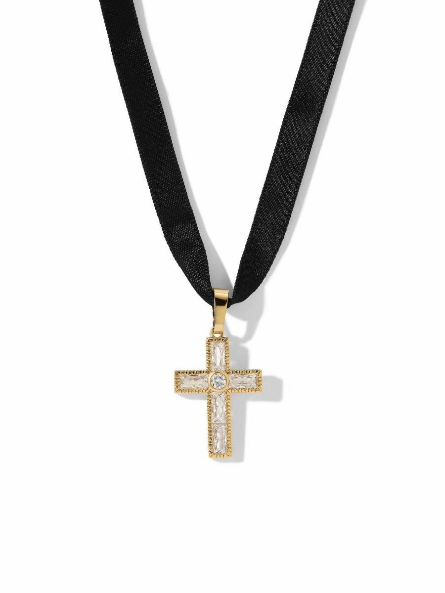 Jewelry Vanessa Mooney | The Crystalline Cross Choker