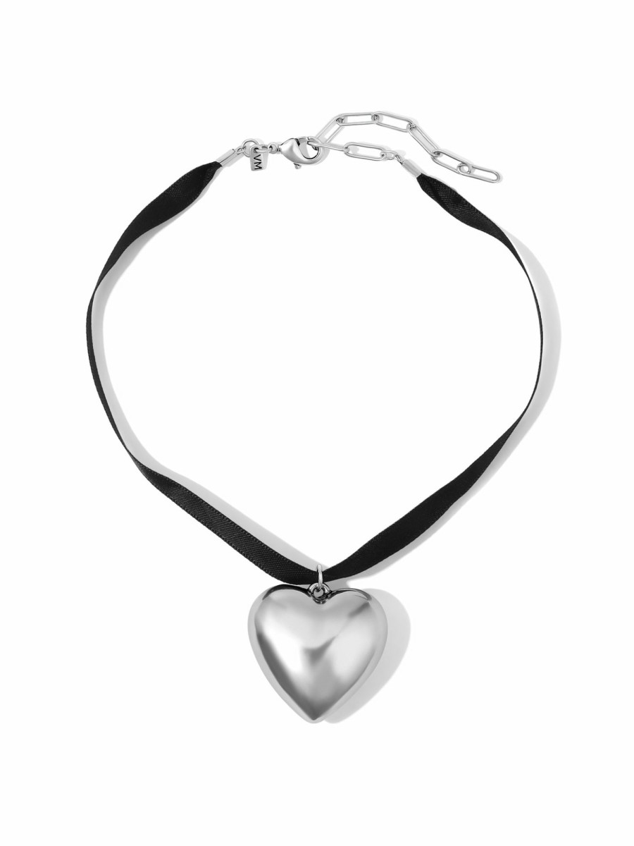 Jewelry Vanessa Mooney | The Holy Heart Choker - Silver