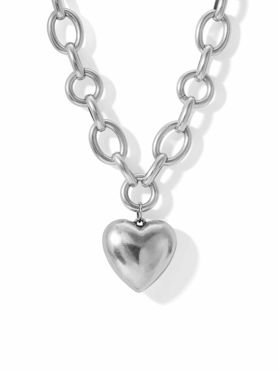 Jewelry Vanessa Mooney | The Penelope Heart Necklace - Silver