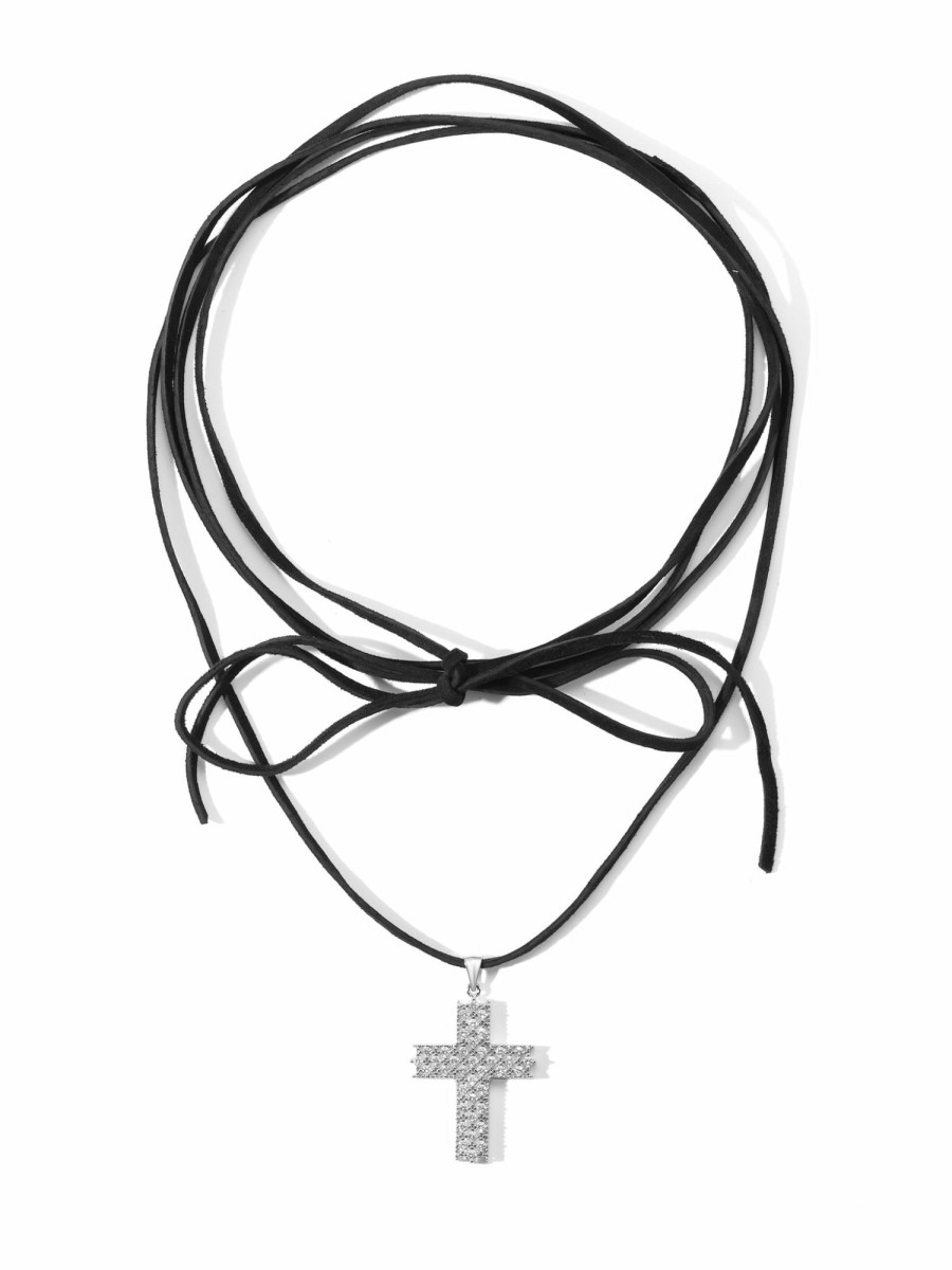 Jewelry Vanessa Mooney | The Candace Cross Choker