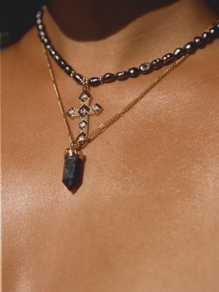 Jewelry Vanessa Mooney | The Clover Cross Necklace